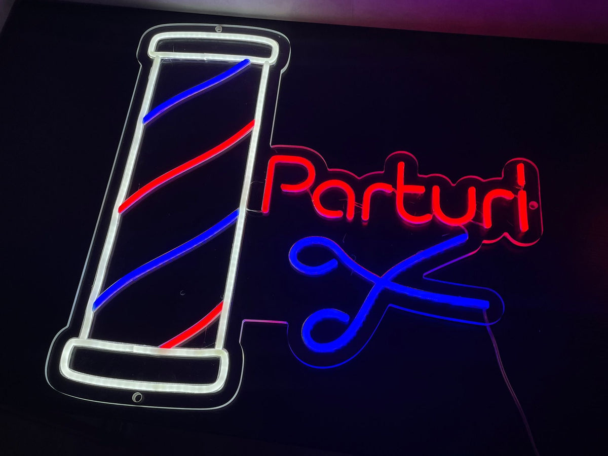 Parturi Barber Shop Neonskylt - The Art Neon
