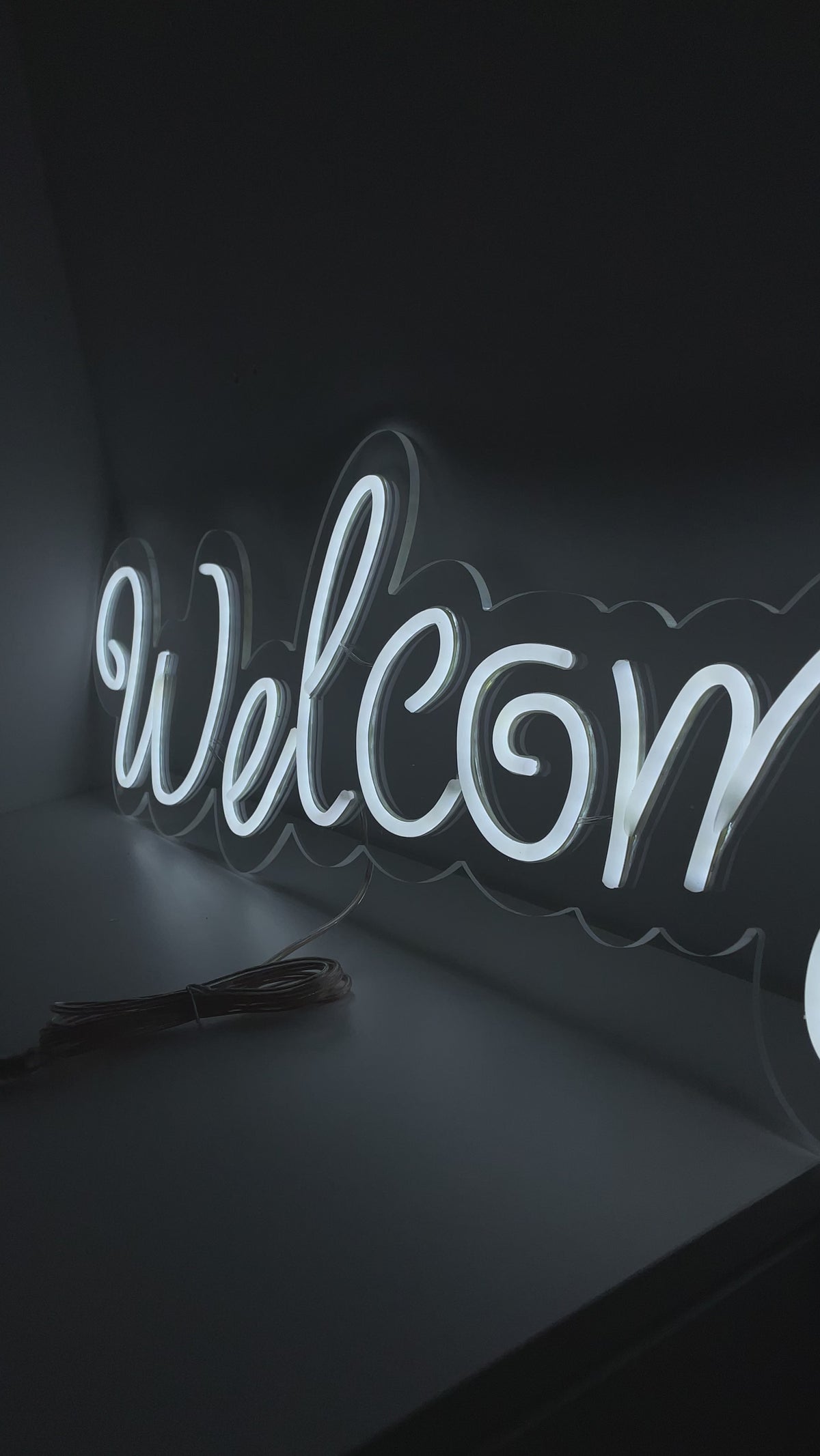 Welcome Neonskylt